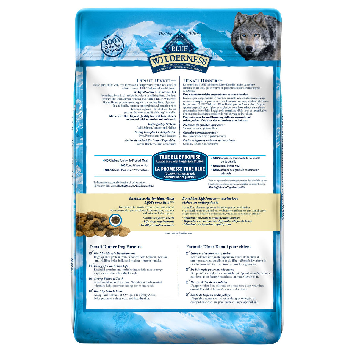 Blue Buffalo Wilderness Denali Dinner Adult Salmon 9.9kg Dog Food