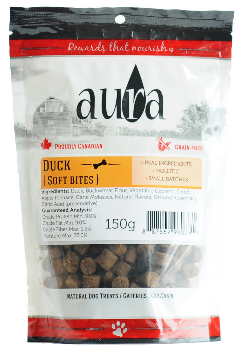 Aura Soft Bites Duck Dog Treats Critters Pet Health Store