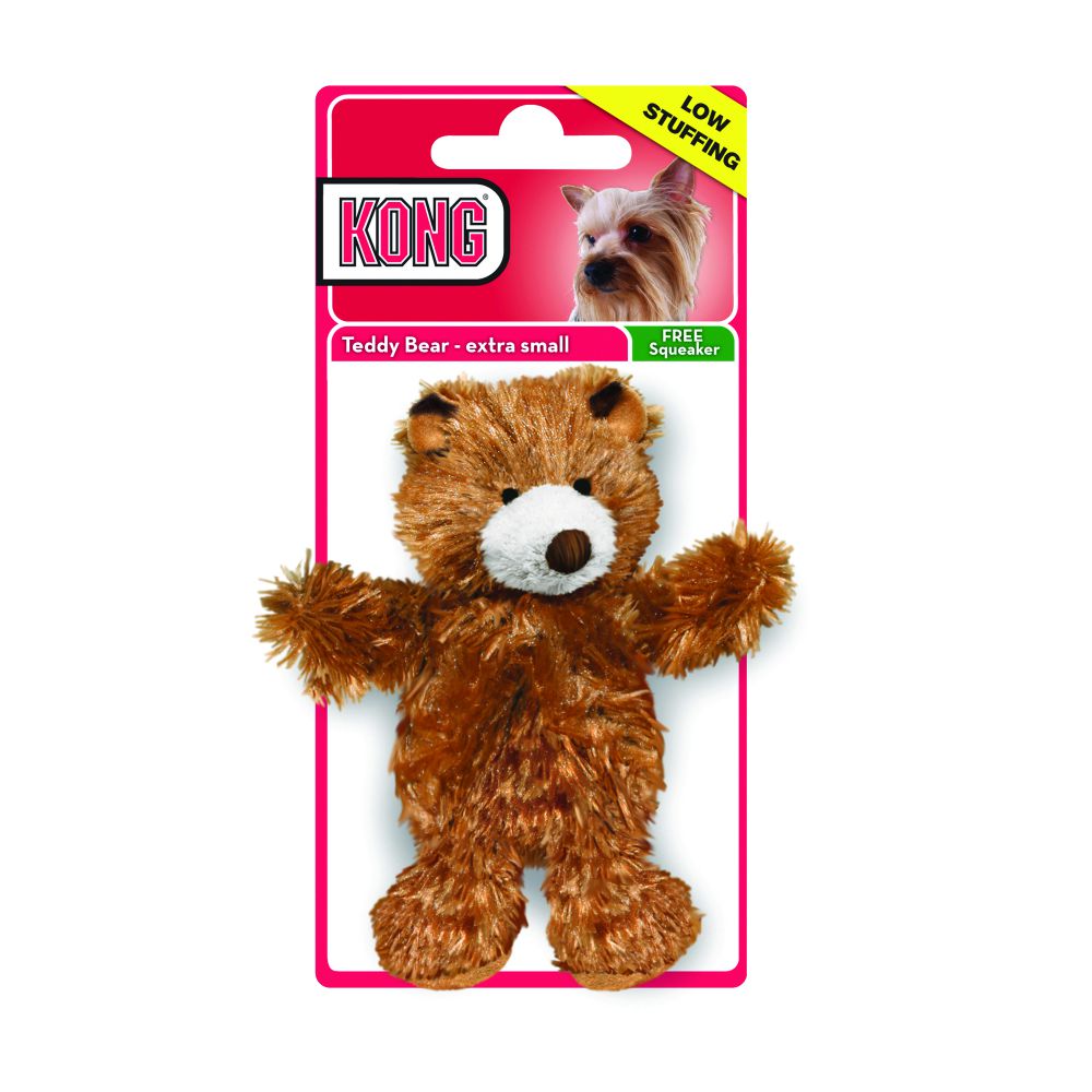 Kong Dr. Noyz Teddy Bear XSmall Dog Toy Critters Pet Health Store