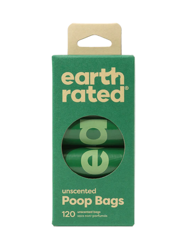 Earth Rated Unscented Refill Rolls 120 Poop Bags