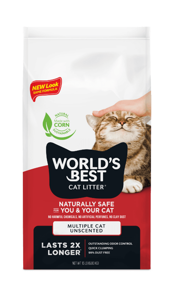 Worlds Best Long Lasting Multi-Cat Unscented Cat Litter