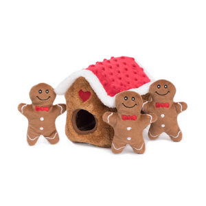 Holiday Item ZippyPaws Holiday Burrow Gingerbread House