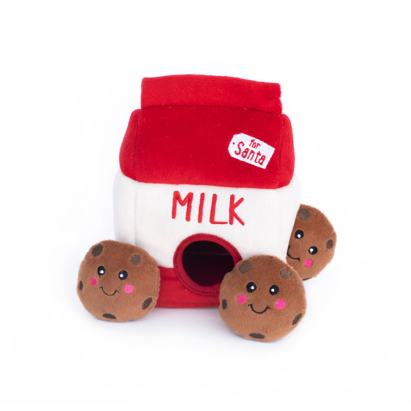 Holiday Item ZippyPaws Holiday Burrow Santa's Milk and Cookies