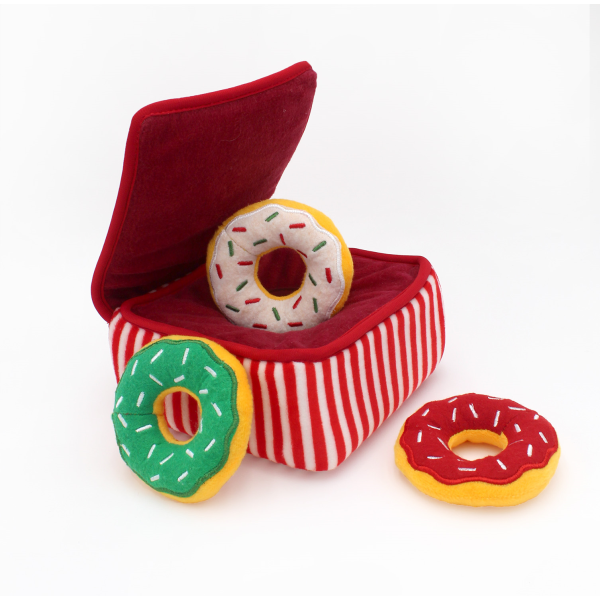 Holiday Item ZippyPaws Holiday Burrow Donutz Box