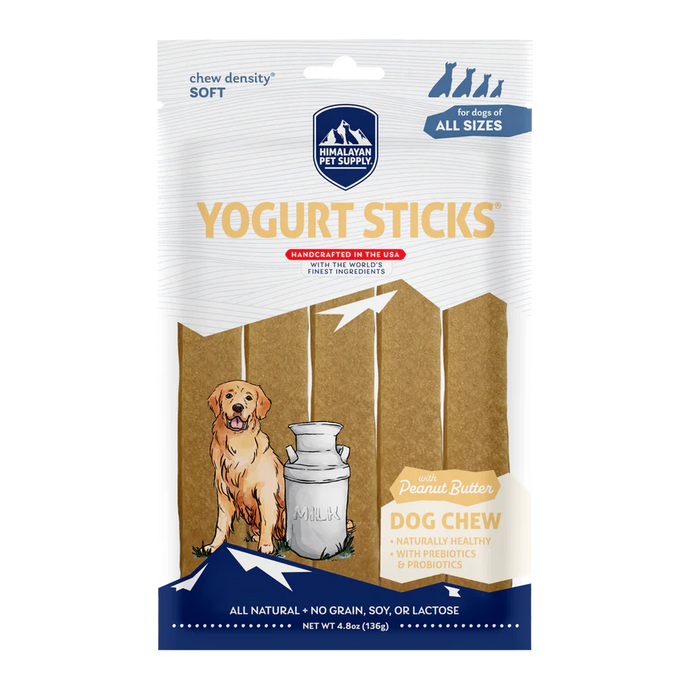 Himalayan Yogurt Sticks Peanut Butter 136g Dog Chews