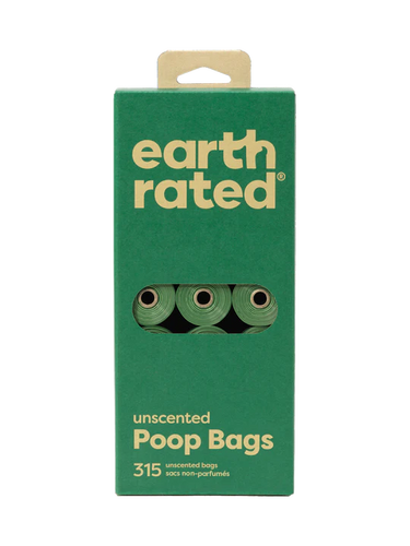 Earth Rated Unscented Refill Rolls 315 Poop Bags