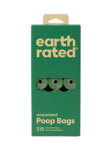 Earth Rated Unscented Refill Rolls 315 Poop Bags