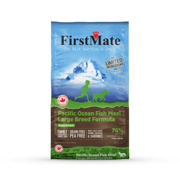 FirstMate Limited Ingredient Pacific Ocean Fish Meal – Large Breed Formula Dry Dog Food