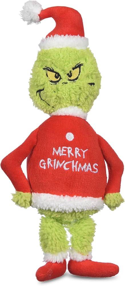 Merry Grinchmas Plush Grinch 9 Inch Dog Toy