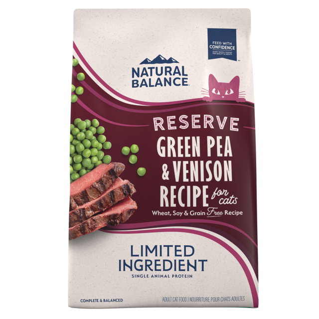 Natural Balance Limited Ingredient Diet Grain Free Reserve Green Pea & Venison Formula Dry Cat Food