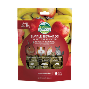 Oxbow Simple Rewards Baked Treats with Apple & Banana 85g