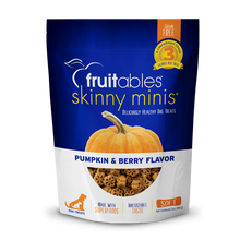 Load image into Gallery viewer, Fruitables Skinny Minis Pumpkin &amp; Berry 141g Dog Treats