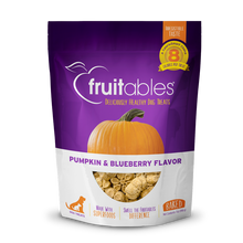 Load image into Gallery viewer, Fruitables Crunchy Pumpkin &amp; Blueberry 198g Dog Treats