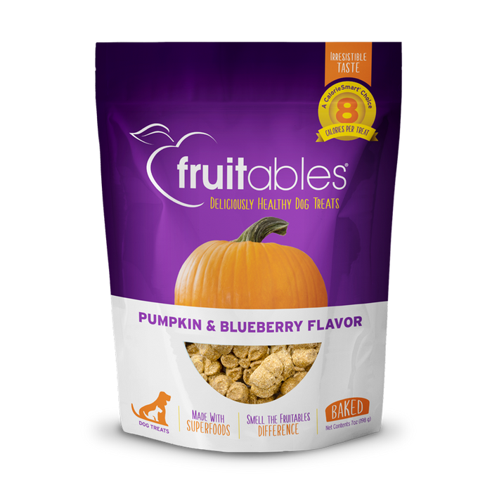 Fruitables Crunchy Pumpkin & Blueberry 198g Dog Treats