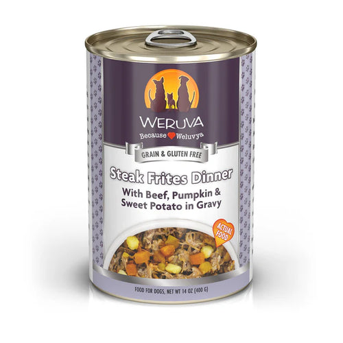 Weruva 400g Steak Frites Dog Food