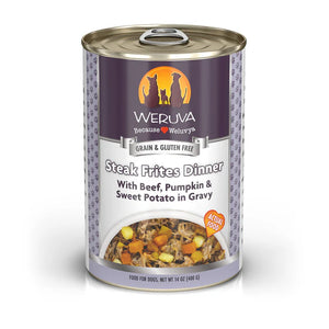 Weruva 400g Steak Frites Dog Food