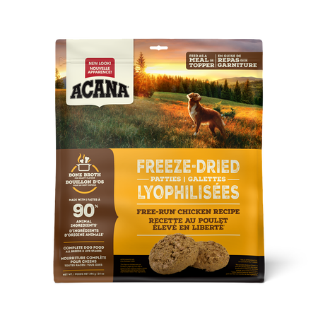 Acana Free-Run Chicken Patties 397g Freeze Dried Dog Food