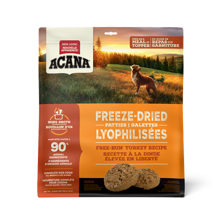 Acana Free-Run Turkey Patties 397g Freeze Dried Dog Food