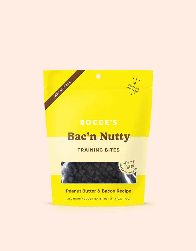 Bocce's Bakery Training Bites Bac'N Nutty Peanut Butter & Bacon 170g Dog Treats