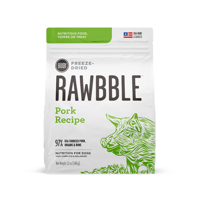 Bixbi Rawbble Pork 737g Freeze Dried Dog Food