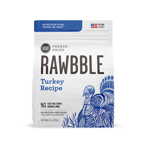 Bixbi Rawbble Turkey 737g Freeze Dried Dog Food