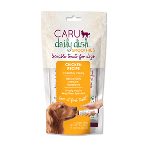 Caru Daily Dish Chicken Smoothies 56g Lickable Treats for Dogs