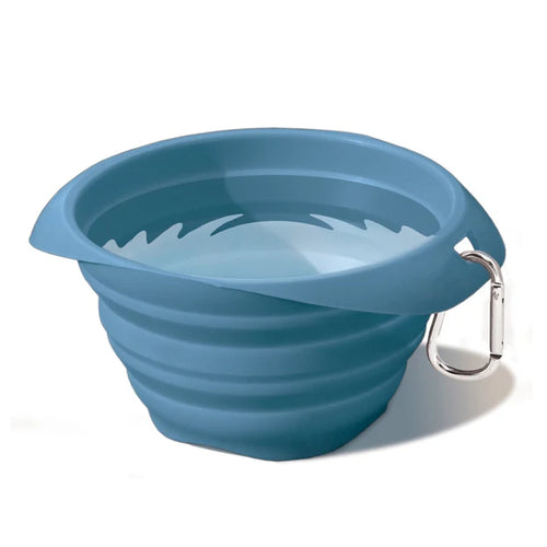 Kurgo Collaps-A-Bowl Travel Bowl Blue 710ml