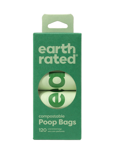 Earth Rated Certified Compostable 120 Poop Bags