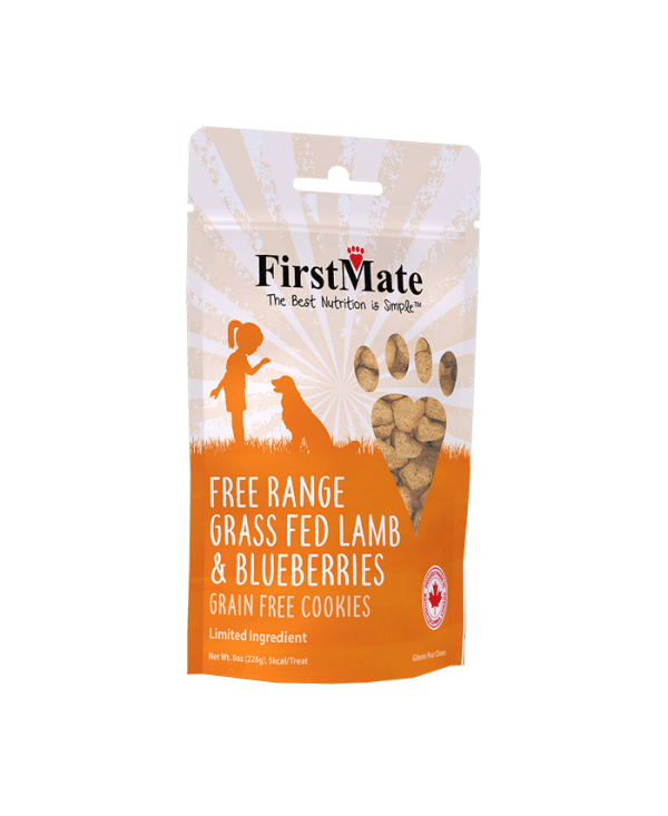 FirstMate Free Range Grass Fed Lamb & Blueberries Dog Treats