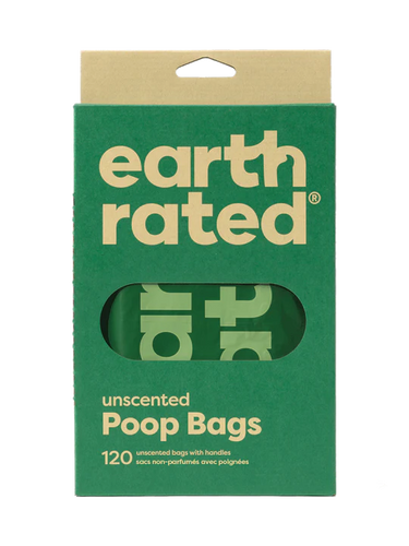 Earth Rated Unscented Easy-Tie Handle 120 Poop Bags