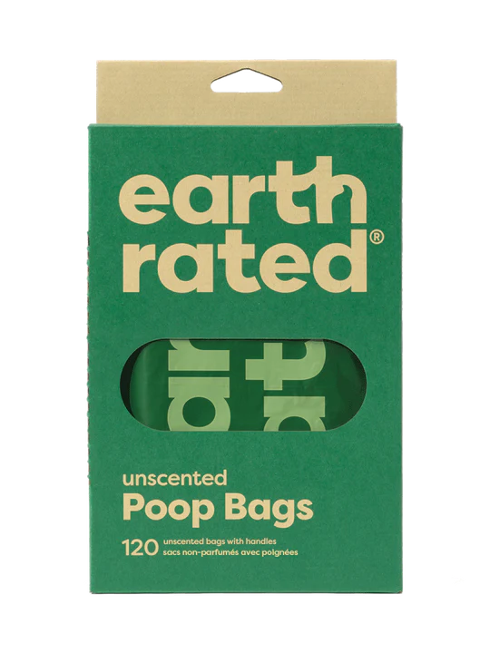 Earth Rated Unscented Easy-Tie Handle 120 Poop Bags