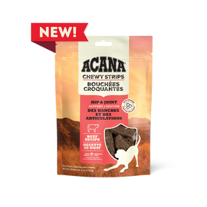 Acana Chewy Strips Hip and Joint Beef Recipe Dog Treats