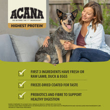 Load image into Gallery viewer, Acana Highest Protein Grasslands Dog Food