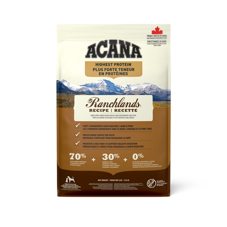 Acana Highest Protein Ranchlands Dog Food