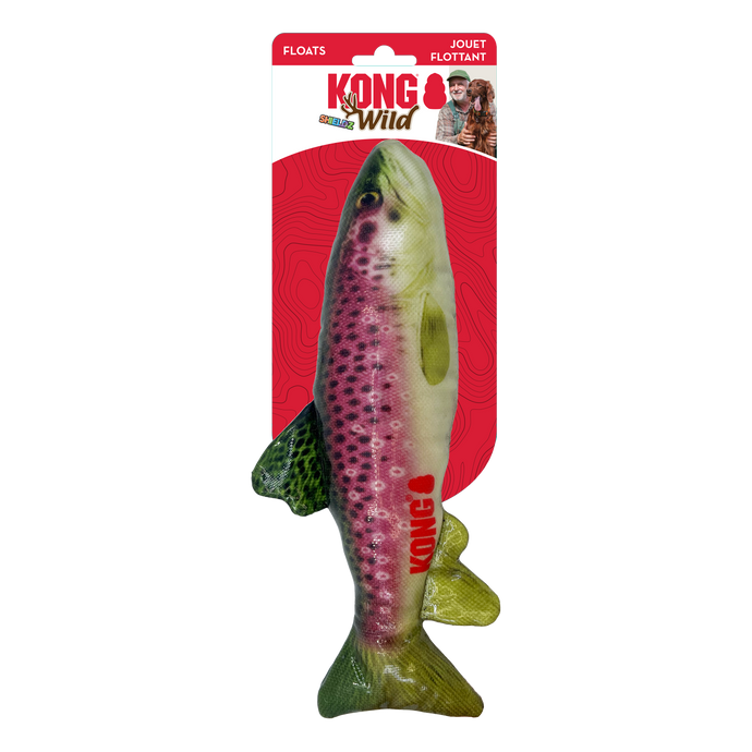 Kong Wild Shieldz Trout Fetch Dog Toy