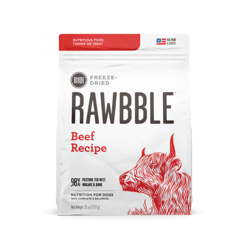 Bixbi Rawbble Beef 737g Freeze Dried Dog Food