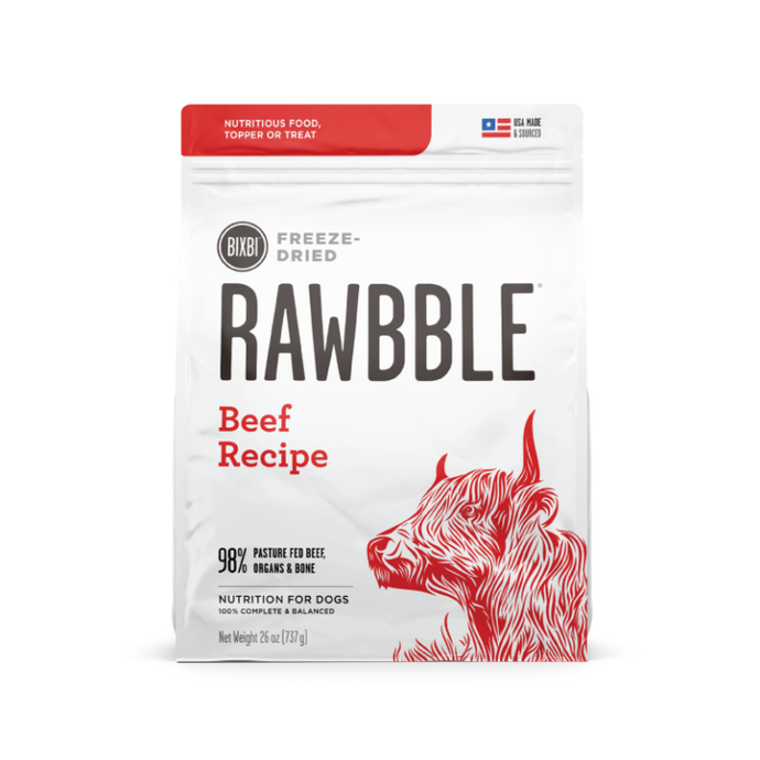 Bixbi Rawbble Beef 737g Freeze Dried Dog Food