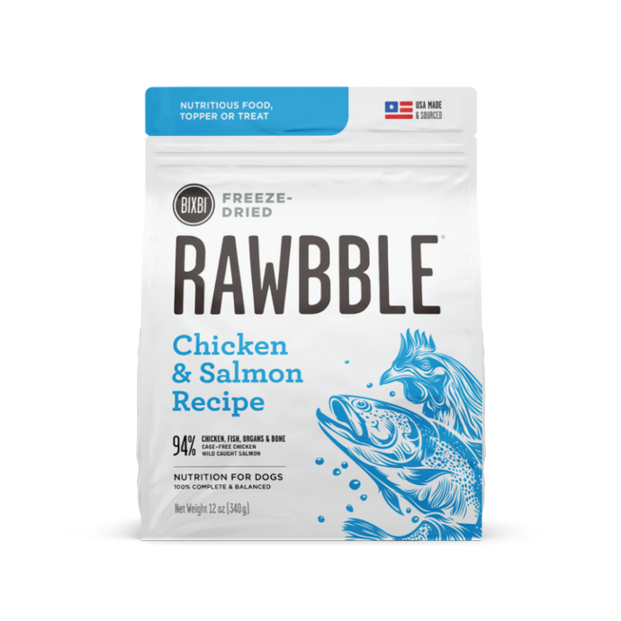 Bixbi Rawbble Chicken & Salmon 737g Freeze Dried Dog Food