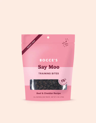 Bocce's Bakery Training Bites Say Moo Beef & Cheddar 170g Dog Treats