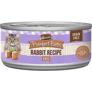 Merrick Purrfect Bistro Grain Free Rabbit Pate 156g Canned Cat Food - Out of Stock, No ETA but other Rabbit substitutes available