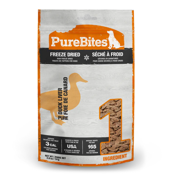 PureBites Duck 74g Dog Treats