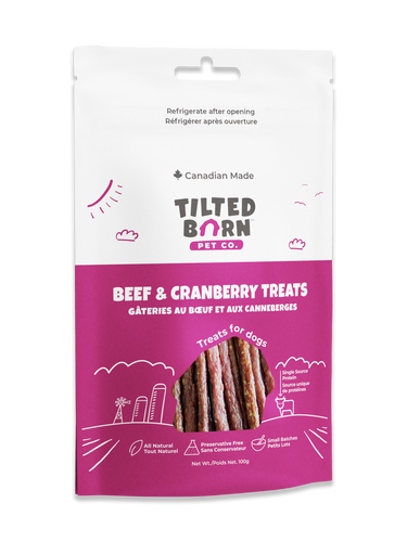 Tilted Barn Canadian Beef & Cranberry Dog Treats