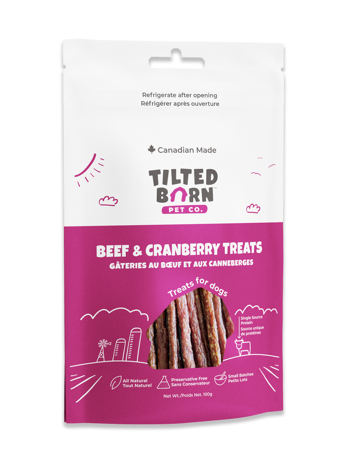 Tilted Barn Canadian Beef & Cranberry Dog Treats