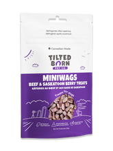 Load image into Gallery viewer, Tilted Barn Canadian Beef &amp; Saskatoon Berry Miniwags Dog Treats