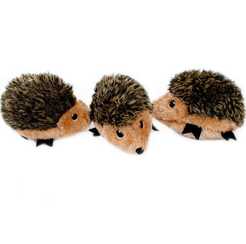 ZippyPaws Miniz 3-Pack Hedgehogs Plush Dog Toys