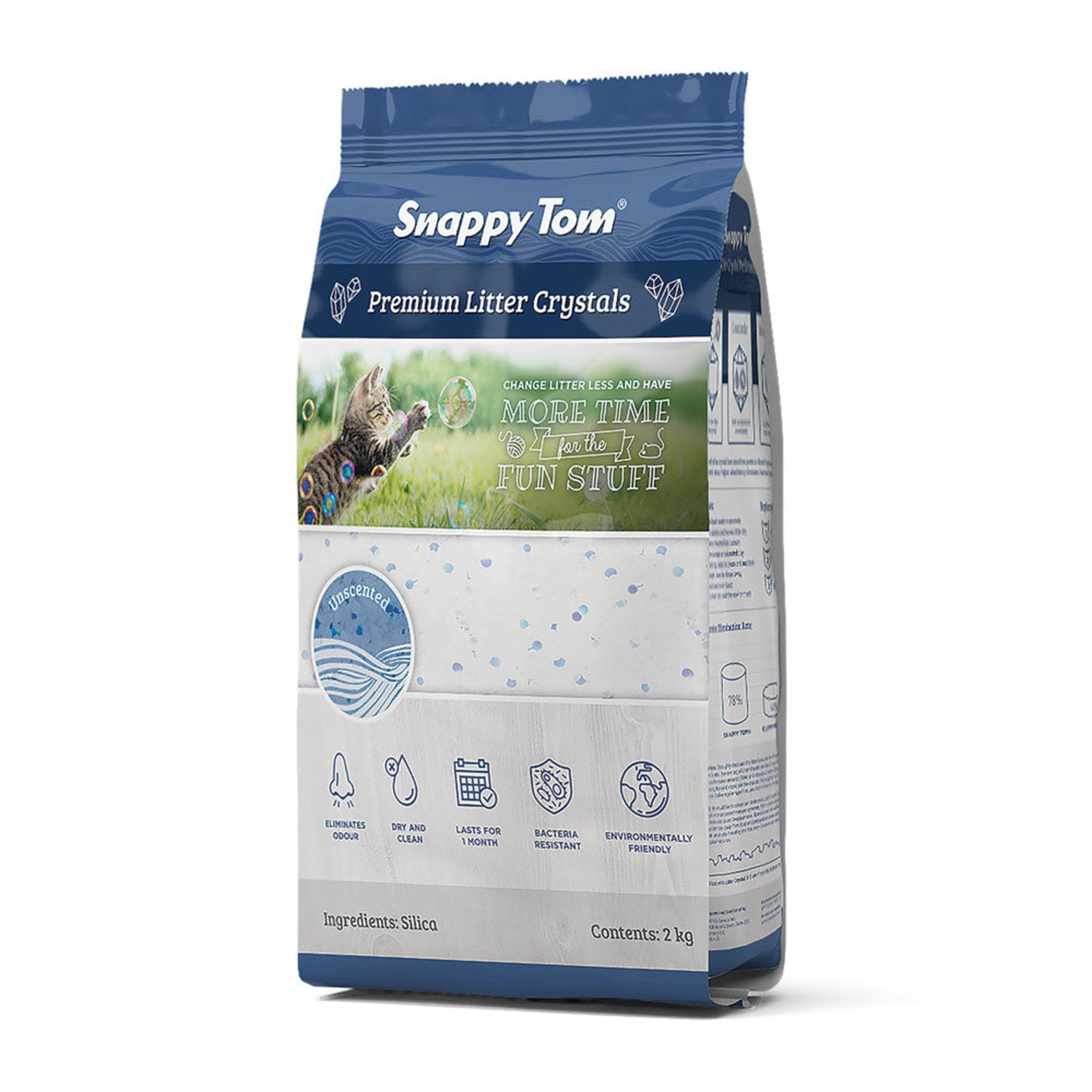 Snappy Tom Premium Unscented Crystal 4kg Cat Litter Critters Pet