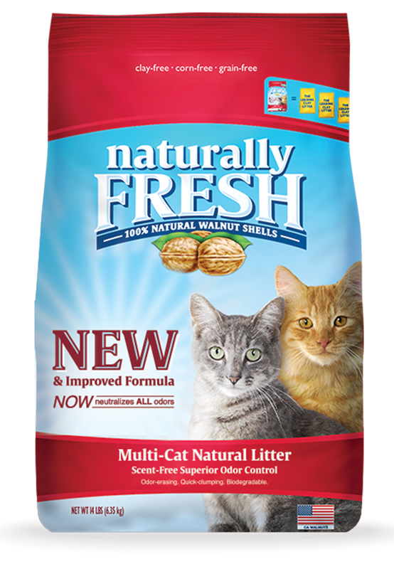 Naturally fresh walnut 2025 based cat litter