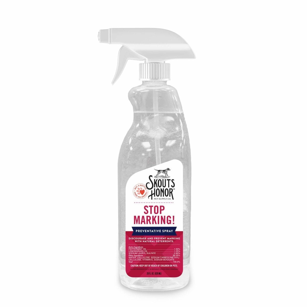 Scout s Honor Stop Marking Spray 828ml Critters Pet Health Store